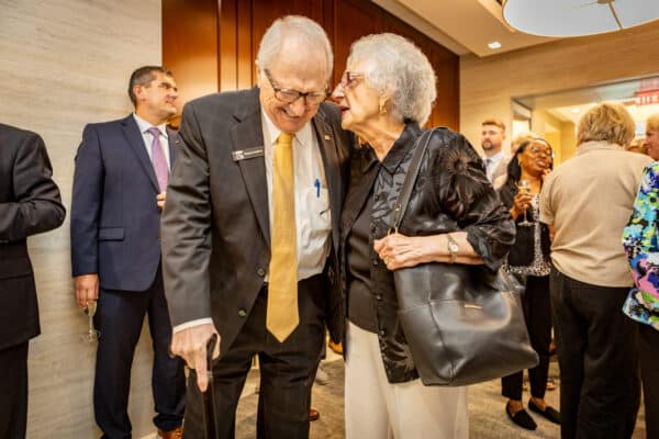 Man and woman having a conversation