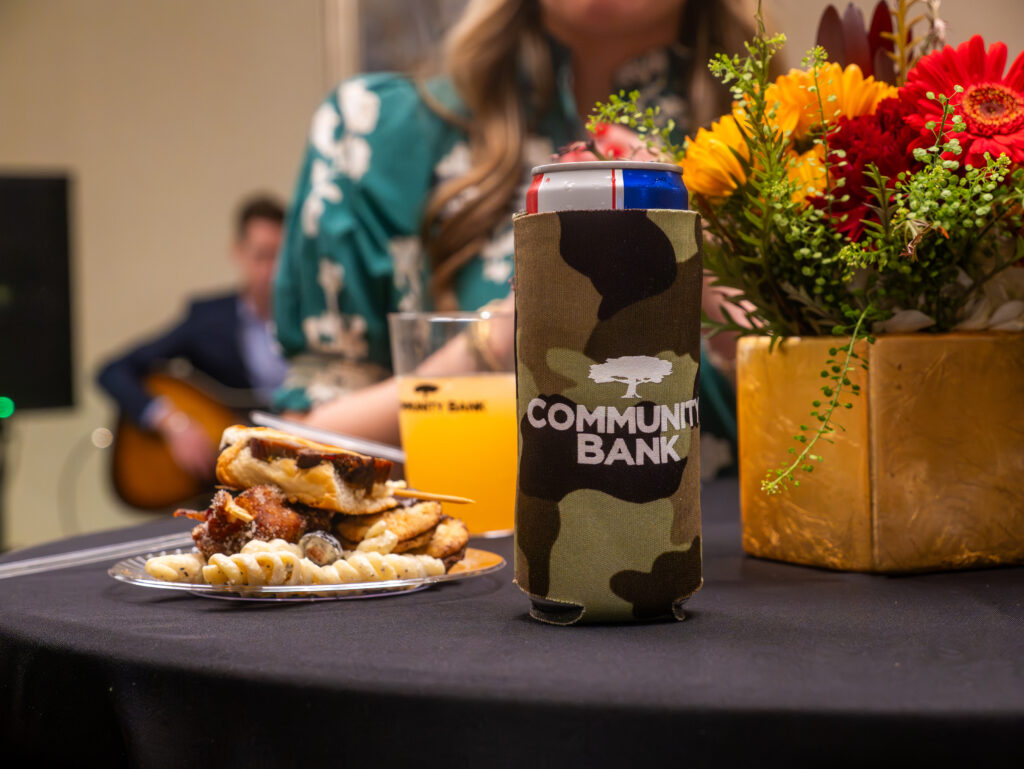 Banking and Bourbon – Metro Jackson beer coozy